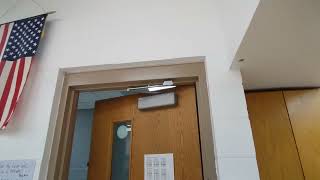 LCN 40404041 Door Closer On Home Economics Classroom Door [upl. by Anileva791]