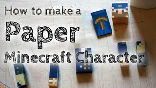 How to Make Your Own Paper Minecraft Character [upl. by Kendra]