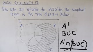 2024 GCE Math P1 Q5  Q8 [upl. by Alohs]