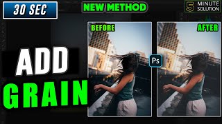 How to add grain in photoshop 2024 [upl. by Patnode]