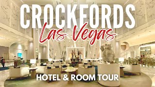 Crockfords Las Vegas  Resorts World  Hotel and Room Tour [upl. by Xuerd478]