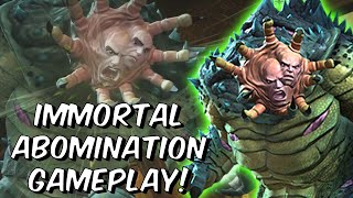 6 Star Immortal Abomination is a POISON BEAST  First Look Gameplay  Marvel Contest of Champions [upl. by Ylliw]