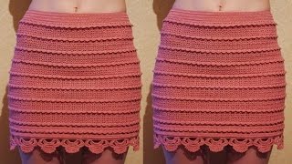 BELLAS FALDAS PARA DAMAS TEJIDAS A CROCHET [upl. by Northington]