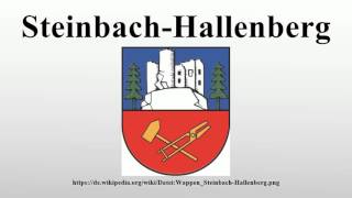 SteinbachHallenberg [upl. by Pussej472]