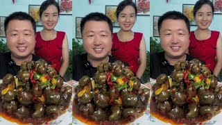 Mukbang Yang Zai Food  Stirfried large snails are super spicy [upl. by Anaytat834]