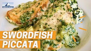 How To Make A Delicious Swordfish Piccata  North Coast Seafoods [upl. by Furey]