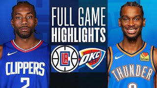 CLIPPERS at THUNDER  FULL GAME HIGHLIGHTS  February 22 2024 [upl. by Claudell]