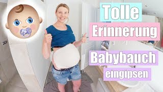 Wir machen den Babybauch Gipsabdruck 😍  Familien Vlog  36 SSW  Isabeau [upl. by Edlin264]