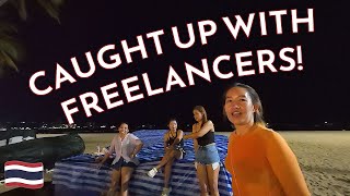 Caught Up With Freelancers on Pattaya Beach Road in Thailand [upl. by Lawrence507]