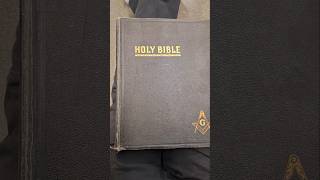 Masonic Holy Bible antique collectible item goldhunter137 [upl. by Daj485]