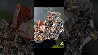 Red wulfenite from China mineral minerals crystals wulfenite gemstone [upl. by Reitrac]