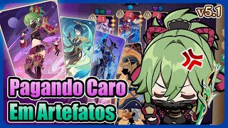 OSTENTAÇÃO no TCG do Genshin  Gameplay v51 Chamado Sagrado TCG [upl. by Tristram125]