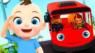 Baby Takes The Bus  Wheels On The Bus amp More Nursery Rhymes amp Kids Songs [upl. by Magdalen]