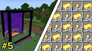 I BUILD GOLD FARM MINECRAFT SURVIVAL SERIES EP5 SUBSCRIBE ♥️ minecraft [upl. by Ehctav]