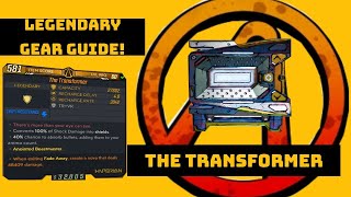 Borderlands 3 THE TRANSFORMER SHIELD LEGENDARY ITEM FARMING AND REVIEW GUIDE [upl. by Nerral]