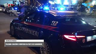 Sicurezza stradale controlli dei carabinieri a Palermo scattano sanzioni e confische [upl. by Caniff189]