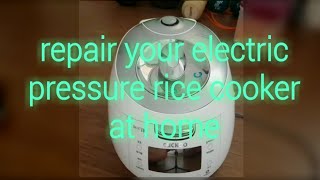 how to repair electric rice cooker err steam leaking not working 전기 압력밥솥 고장 증기누설 수리 쿠쿠 Cuckoo BHXB [upl. by Vevine317]