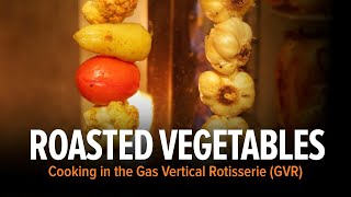 Cooking Roasted Vegetables in a Gas Vertical Rotisserie GVR [upl. by Alfonse]