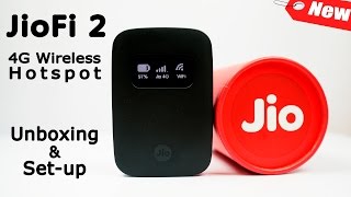 Jio JioFi 2 Wireless Portable Hotspot  Unboxing Setup Demo All You Need to Know on JioFi 4G [upl. by Pfeifer]