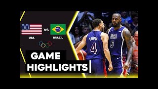 USA vs BRAZIL Full Game Highlights Quarter Final 2024 Olympics August 6 [upl. by Kilmarx]