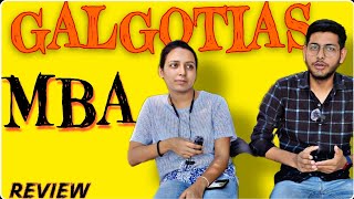 GALGOTIAS COLLEGE MBA REVIEW  MBA STUDENT REVIEW  GALGOTIAS MBA PLACEMENT [upl. by Fatima]