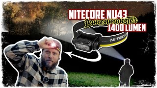 NITECORE NU43 🔦 1400 Lumen Kopflampe  Vorstellung  1400 Lumen Rotlicht SOS Modus [upl. by David576]