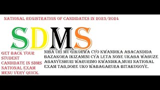 SDMS REMOVE CLASS DUPLICATE TO GET MISSED STUDENTS IN NATIONAL EXAM REGISTRATION PROCESS [upl. by Giselle]