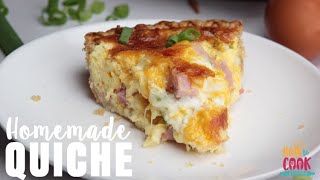 Easy Classic Quiche Recipe StepbyStep  HowToCookRecipes [upl. by Erkan]