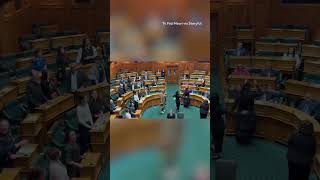 New Zealand Parliament Suspended as MPs Perform Haka in Protest Over Bill [upl. by Anma]