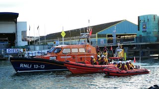 Swanage and Poole Lifeboats formed part of the DDay flotilla 2024 in Poole harbour [upl. by Ader12]