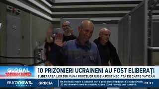 10 prizonieri ucraineni sau întors acasă Eliberarea lor a fost mediată de Vatican [upl. by Talyah]