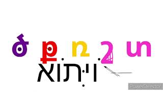 Hebrew Alphabet Song [upl. by Etnud663]