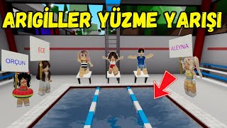 ARIGİLLER YÜZME YARIŞI🏊‍♂️AYŞEM ECE ARI💥ARIGİLLER🐝ROBLOX BROOKHAVEN🏡RP [upl. by Belding]