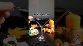 Black Magic ✨  Flaming Halloween Cocktail 😱 [upl. by Gonyea]