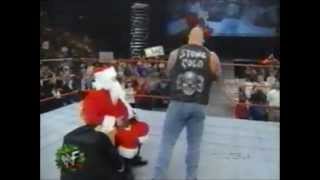 Stone Cold Stuns Santa Claus Segment [upl. by Strenta435]