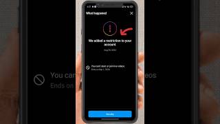 We Added A Restriction To Your Account Instagram  You Cant Start Or Join Live Videos Fix Shorts [upl. by Hanikehs243]