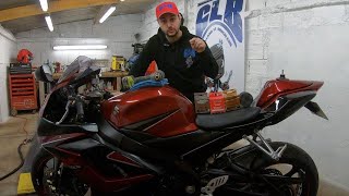 Rénover simplement la carrosserie de sa moto🤩 résultat de dingue👌👍 [upl. by Aihceyt]