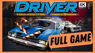 DRIVER 1 PS1 4K 60FPS Gameplay  FULL GAME [upl. by Gobert]