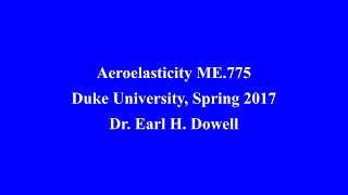 ME 775 Aeroelasticity Lecture 15 20170321 [upl. by Couture]