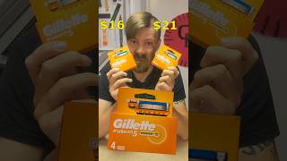 Gillette razor comparison  Fusion 5 difference gillette fusion5 razor razorblade [upl. by Ardni]