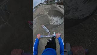 Would you try this🤔 scooter skatepark challenge funny comedy england uk british skate [upl. by Bille510]