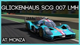 Assetto Corsa  Sky Blue Glickenhaus SCG 007 708 Hypercar Monza Onboard [upl. by Niro]