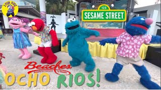 Beaches Ocho Rios Arrival Day with Sesame Street Friends [upl. by Nahtanaoj265]