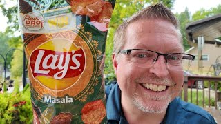 NEW Lays Masala Flavor Drop Global Edition Potato Chips Review [upl. by Nevets]