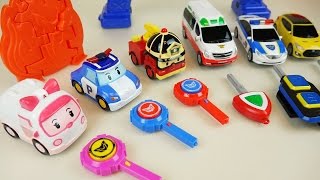 Robocar Poli car toys and CarBot power key [upl. by Frost]