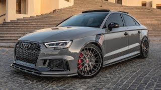 LAST RIDE in a FUTURE LEGEND  AUDI RS3 SEDAN  CARBON FIBER BODYKIT  NARDO GREY  5pot monster [upl. by Lesak]