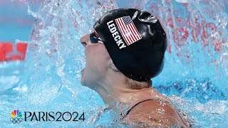 Katie Ledecky crushes field once again in 1500m freestyle adding to Olympic legacy  NBC Sports [upl. by Ronacin710]