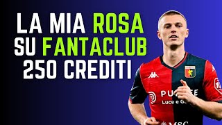 ROSA A LISTONE CON 250 CREDITI QUOTAZIONI FANTACLUB  Guida allAsta del Fantacalcio 202425 [upl. by Arriaet]