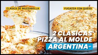 Preparo 2 Pizzas Argentinas La Pizza de Muzzarella y la Fugazza [upl. by Notlil979]