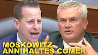 Rep Jared Moskowitz TORCHES James Comers Incompetency [upl. by Bigler]